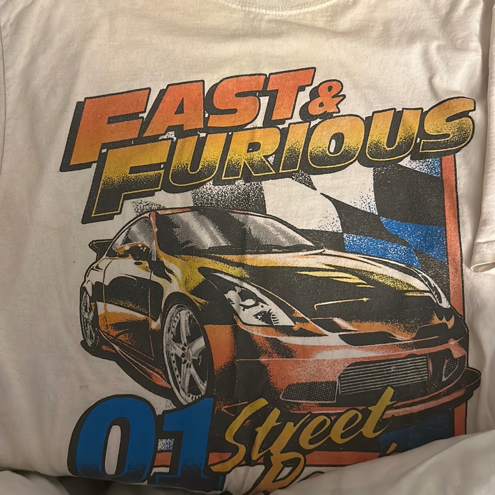 Fast And Furious White T-Shirt.